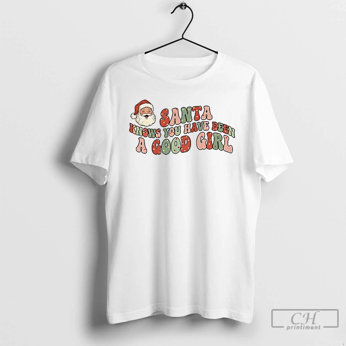Premium Santa Claus Santa Knows You Have Been A Good Girl Christmas T Shirts Sweater Hoodie, Sweatshirt | VibeTeeNation.com
