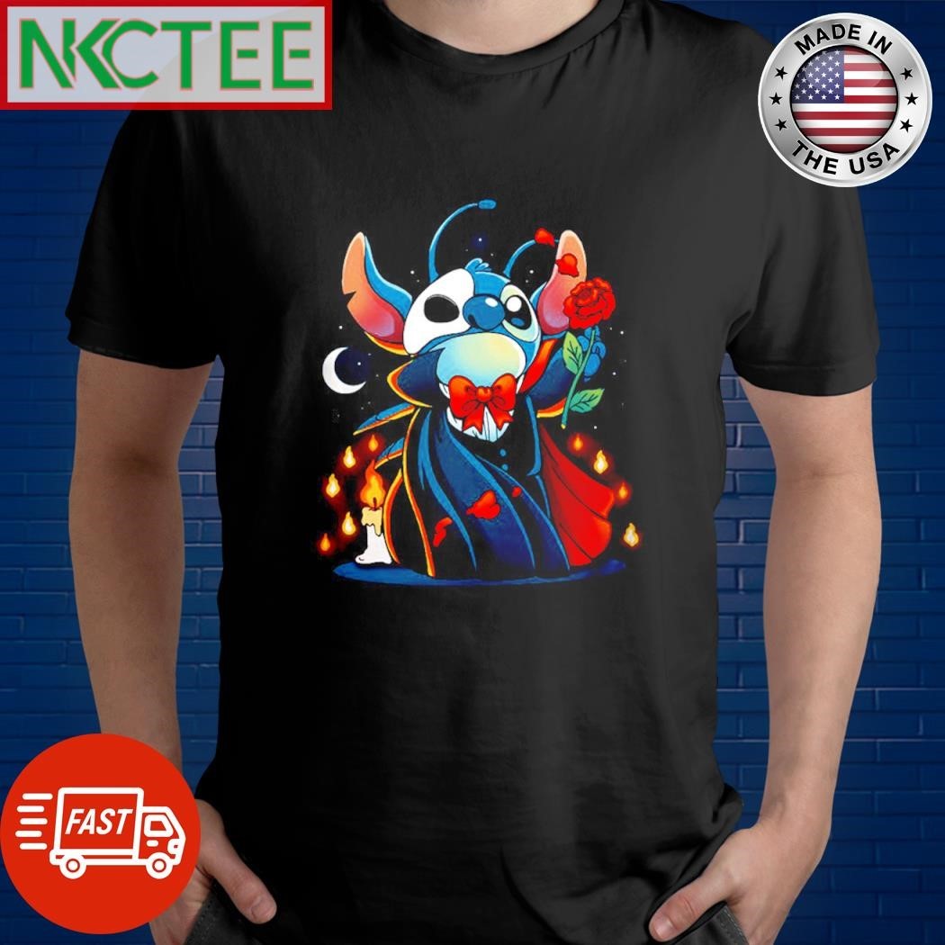 Premium Stitch magician rose shirt