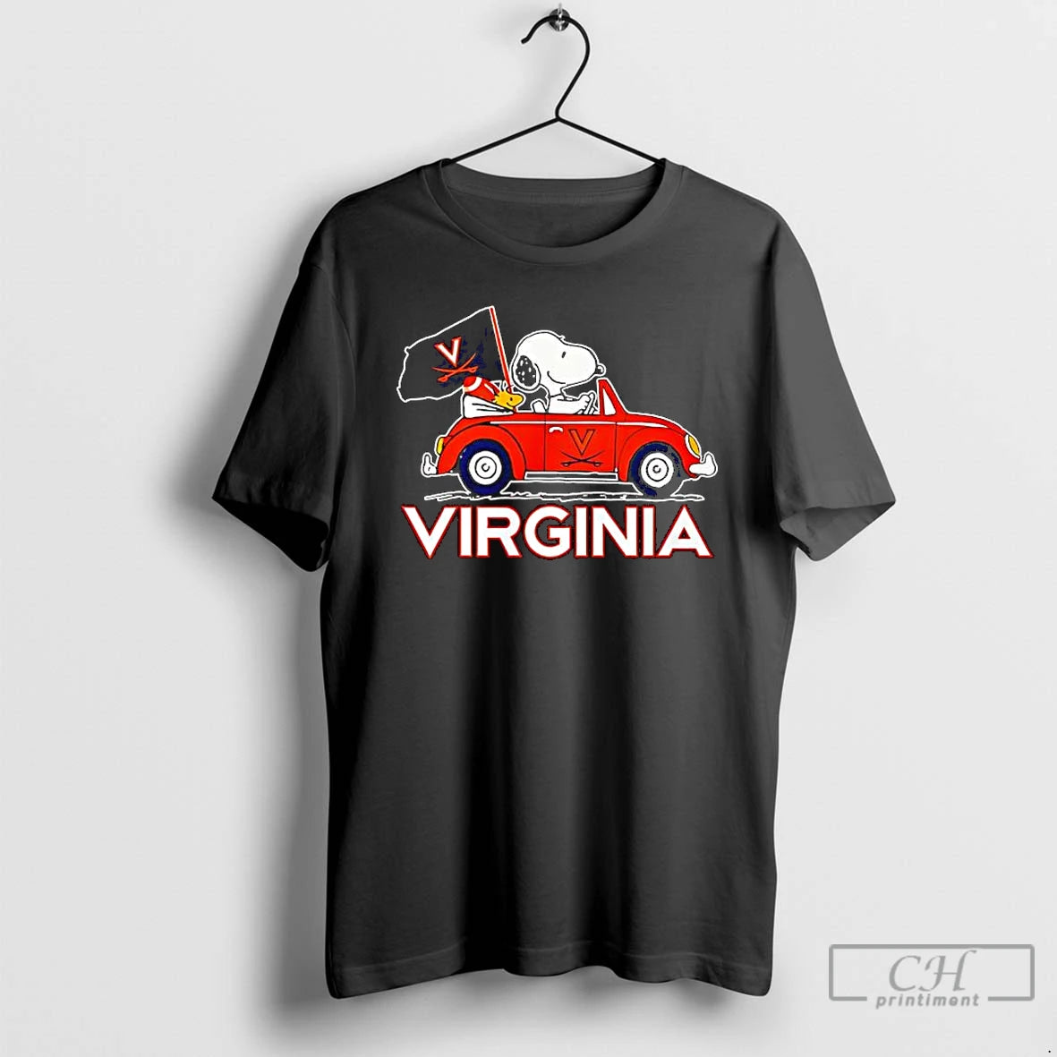 Premium Virginia Tech Snoopy And Woodstock Driving Car T-Shirts, Hoodie, Sweatshirt | VibeTeeNation.com