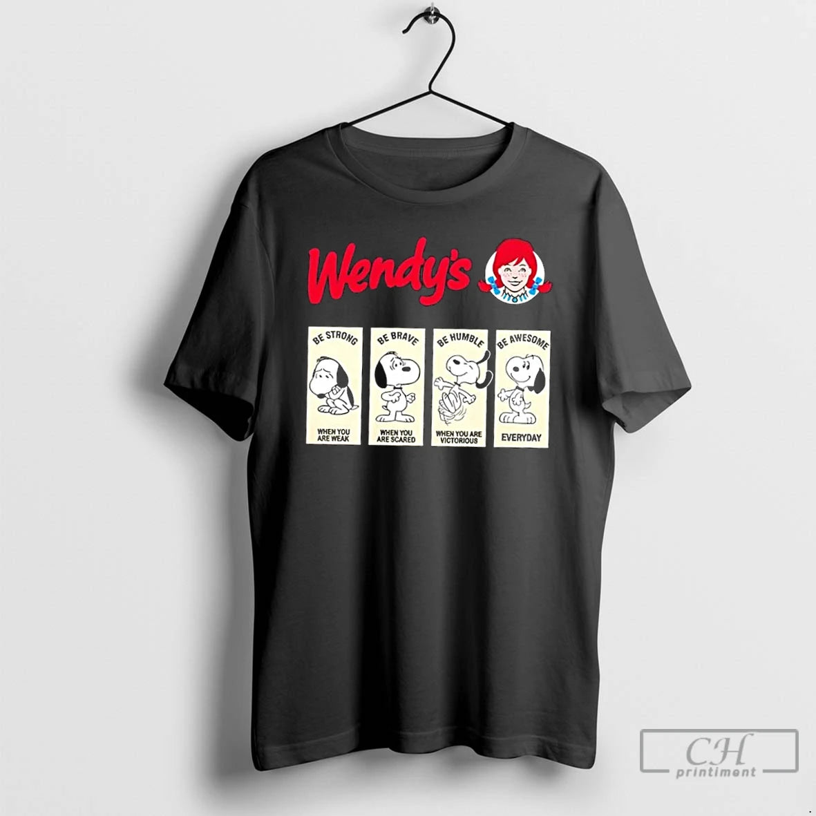 Premium Wendys X Snoopys Emotional States T-Shirts, Hoodie, Sweatshirt | VibeTeeNation.com