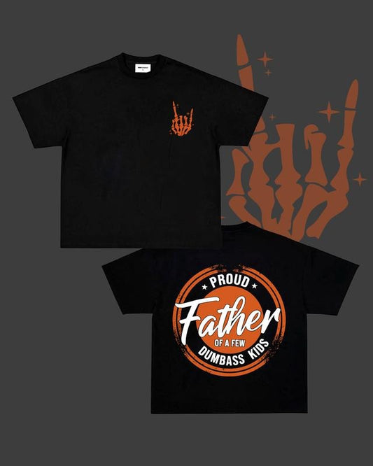 Proud Father Shirt, Rock Hand Dad Shirt, Father's Day Shirt, Funny Dad Shirt, Trendy Father's Day, Men's Graphic Tees