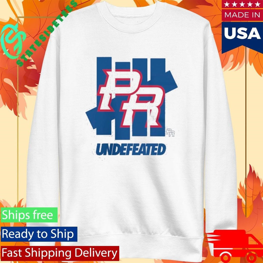 Puerto Rico Baseball Team 2026 World Baseball Complex Undefeated Shirt