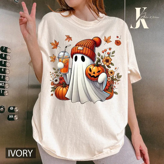 Pumpkin Ghost Halloween Shirt, Cute Ghost Shirt, Ghost Pumpkin Sweater, Ghost Shirt, Funny Spooky Sweatshirt, Halloween Ghost Sweatshirt, Spooky Season, Halloween Party Shirt, Halloween Fall Ghost Shirt