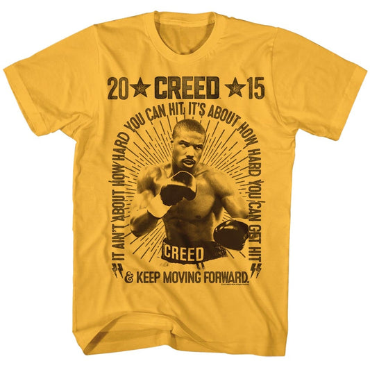 Rocky Mens S/S T-Shirt - Vintage Boxing - Solid Ginger