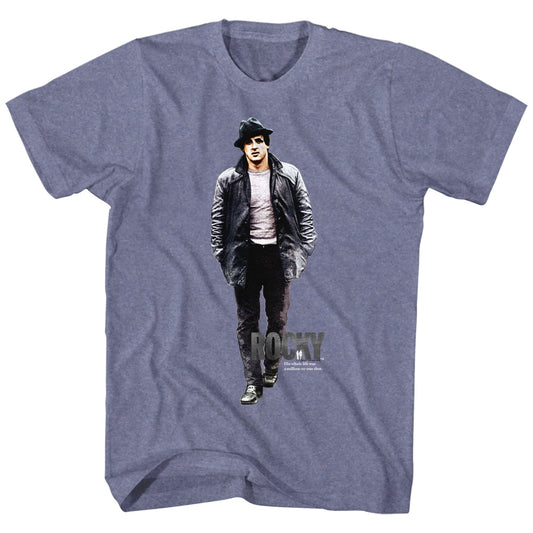 Rocky Mens S/S T-Shirt - Million-To-One - Heather Vintage Blue Heather