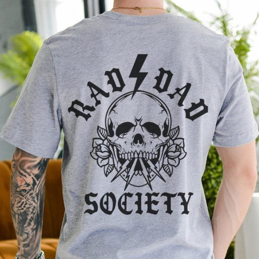 Rad Dad Society T-Shirt, Cool Dad Club, Dad Life Tee, First Fathers Day Present, Dad of Girl, Dad with boys, Gift For Husband, Daddy T-shirt