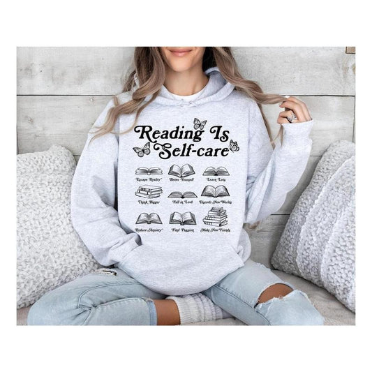Reading Is Self-care Sweatshirt, Bookish Mental Health, Book A Day Retro Shirt, Read More Book Lover Bookworm Romance, Reader Shirt