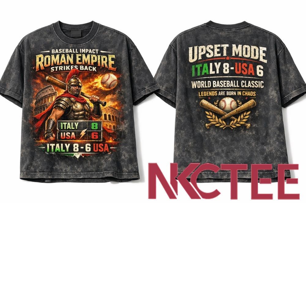 Roman Empire Strikes Back Tee – Italy 8-6 USA World Baseball Classic Shirt