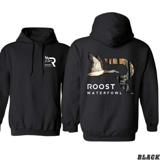 Roost Waterfowl Hoodie - Unique Waterfowl Design with Bold Graphics, Unisex Sweatshirt Pullover, Ideal for Duck Hunting & Wildlife Enthusiasts