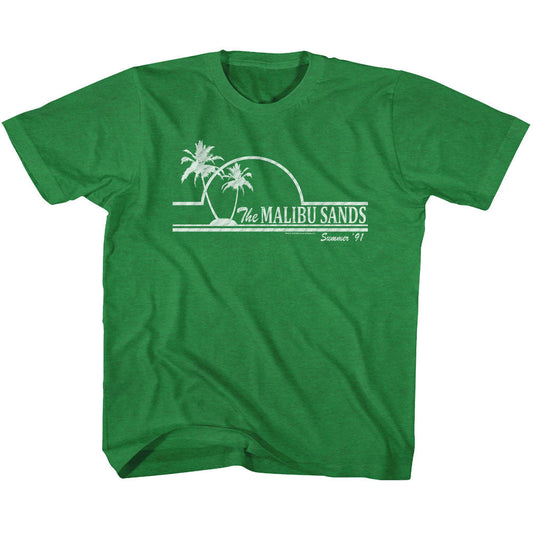 Saved By The Bell Youth S/S T-Shirt - Malibu Sands - Heather Vintage Green