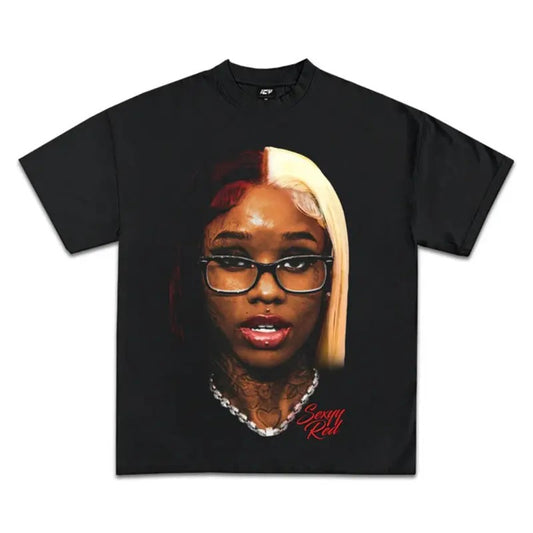 SEXY RED JUMBO GRAPHIC T-SHIRT