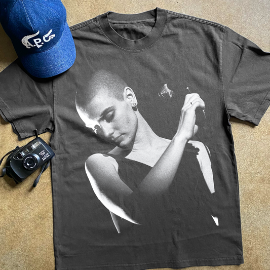 90s SINEAD 'LIVE' HEAVYWEIGHT BLACK T-SHIRT