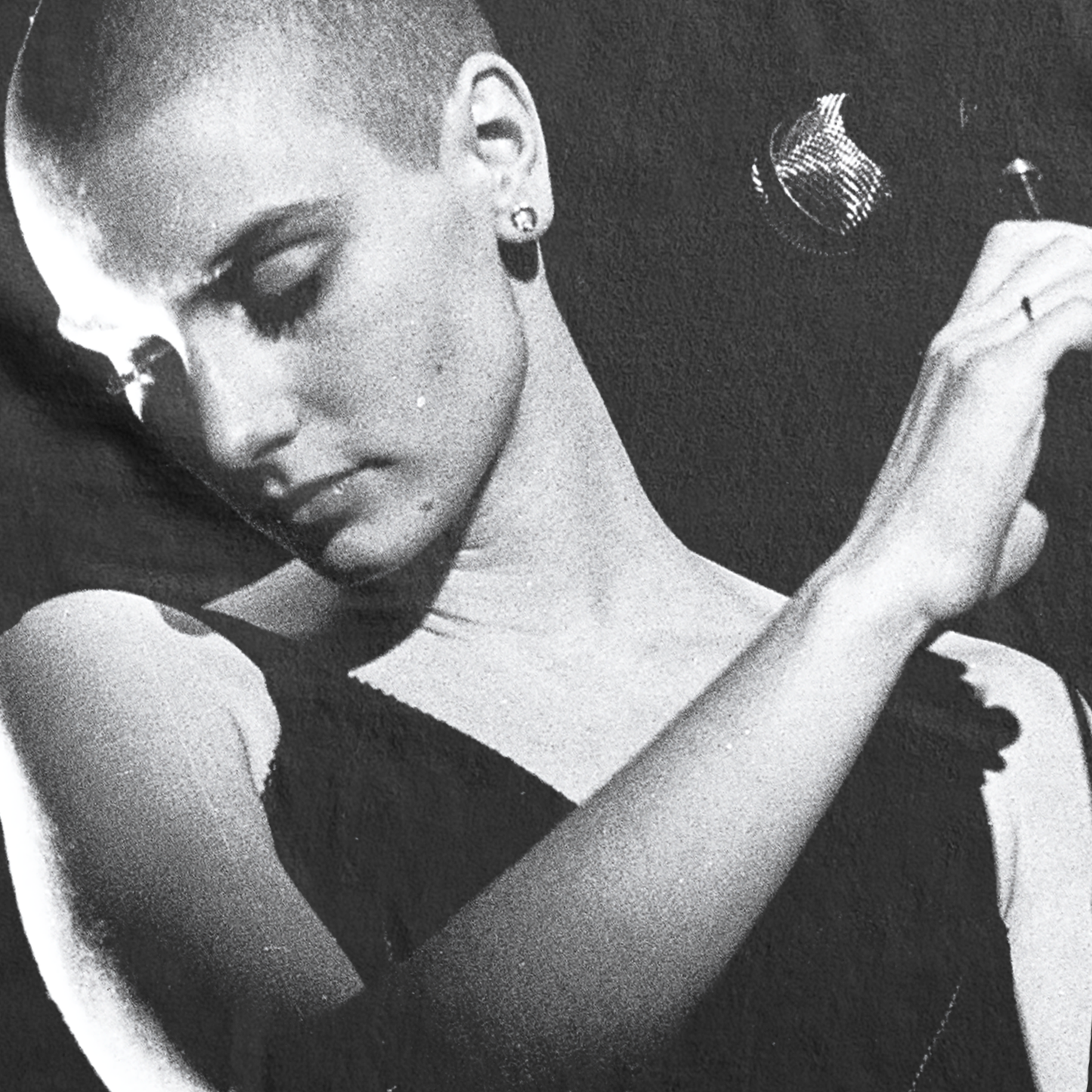 90s SINEAD 'LIVE' HEAVYWEIGHT BLACK T-SHIRT