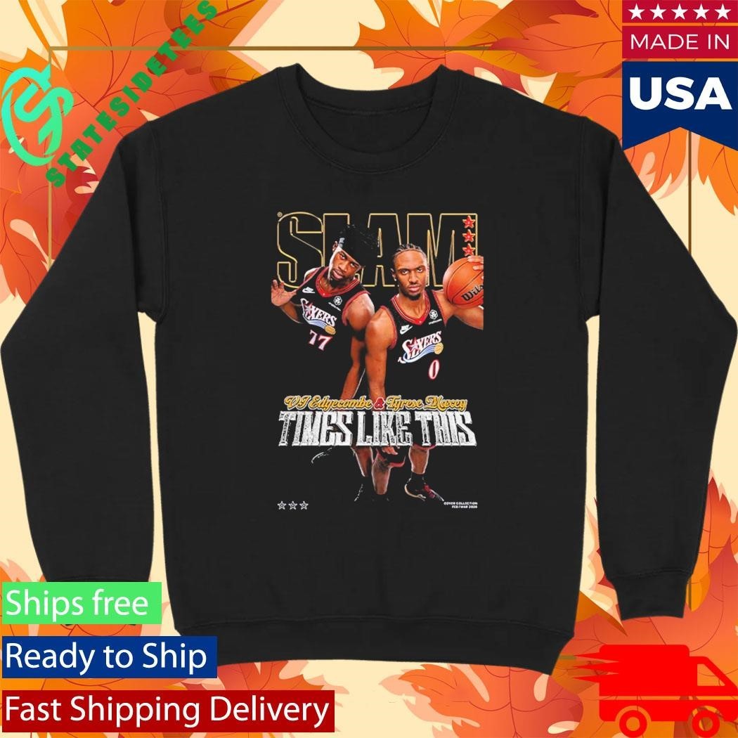 SLAM 260 VJ Edgecombe Tyrese Maxey Times Like This 2026 Gold Cover T-Shirt