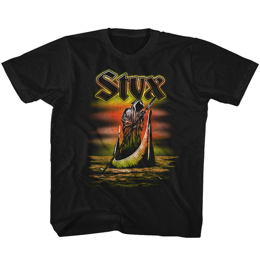 Styx Toddler S/S T-Shirt - Ferryman - Solid Black