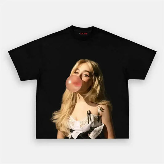 Sabrina Carpenter Graphic Big Face Tee Shirt