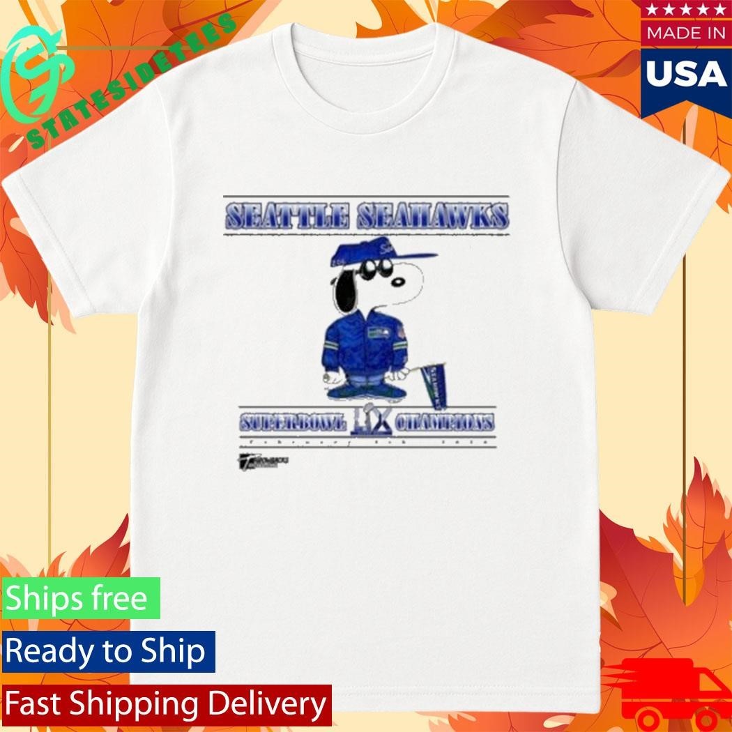 Seattle Seahawks Super Bowl Champions Throwbacks Snoopy Shirt