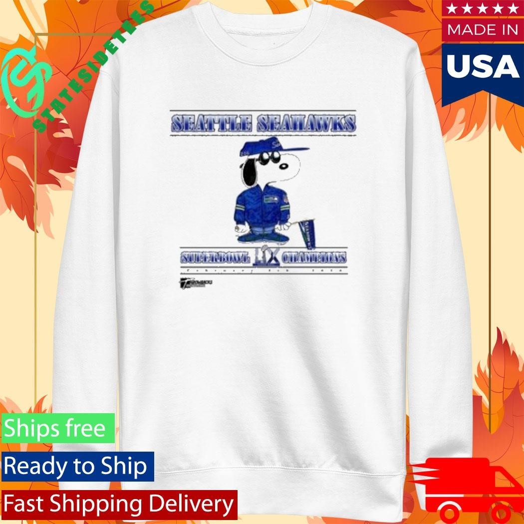 Seattle Seahawks Super Bowl Champions Throwbacks Snoopy Shirt