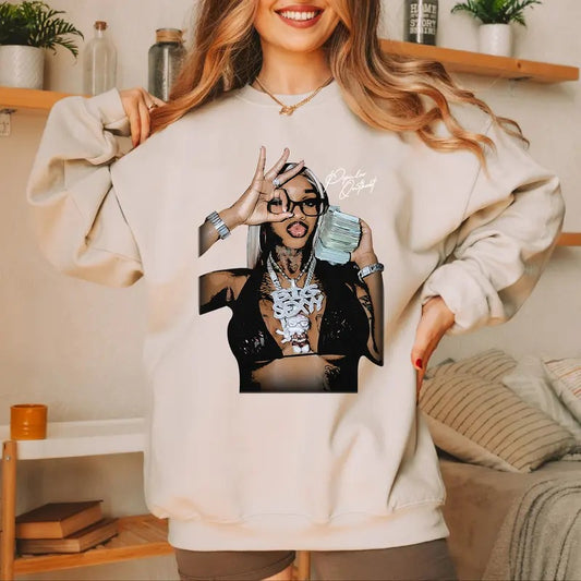 Sexxy Reddd Exclusive Merch Sweatshirt - Stand Out with This Iconic Big Face Graphic