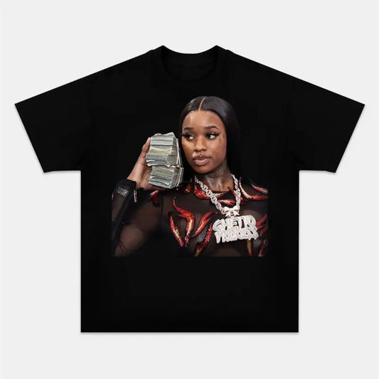 Sexyy Red Big Face Graphic Rap Tee Shirt