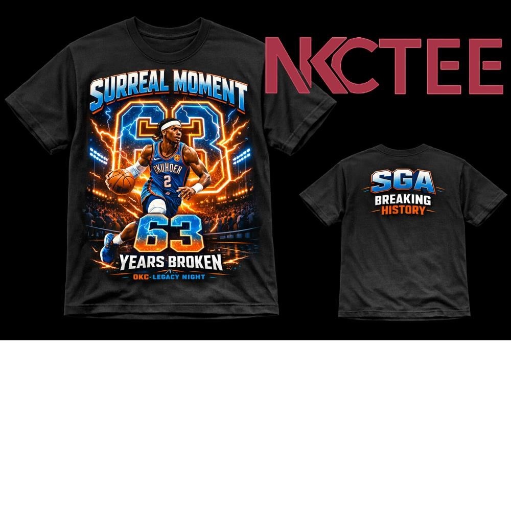 Shai Gilgeous-Alexander Surreal 63 Record Breaker Basketball Graphic T-Shirt