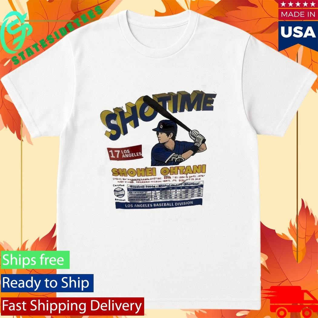 Showtime 17 Los Angeles Shohei Ohtani Los Angeles Baseball Division Shirt