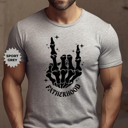 Skeleton Hand Shirt Funny Father's Day Shirt Skeleton Hand Fatherhood Shirt Fathers Day Shirt Gift For Dadfunny Shirt For Dadcool Dad TK43GN