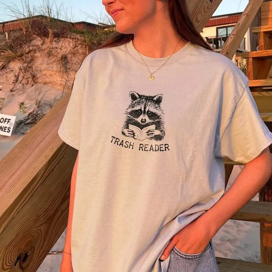 Smut Reader Shirt, Bookish Raccoon Sweatshirt, Trash Reader Romance Goblincore Fan, Gift For Book Lover, Funny Bookish Womenswear Tee, Smutty Books Fan Art