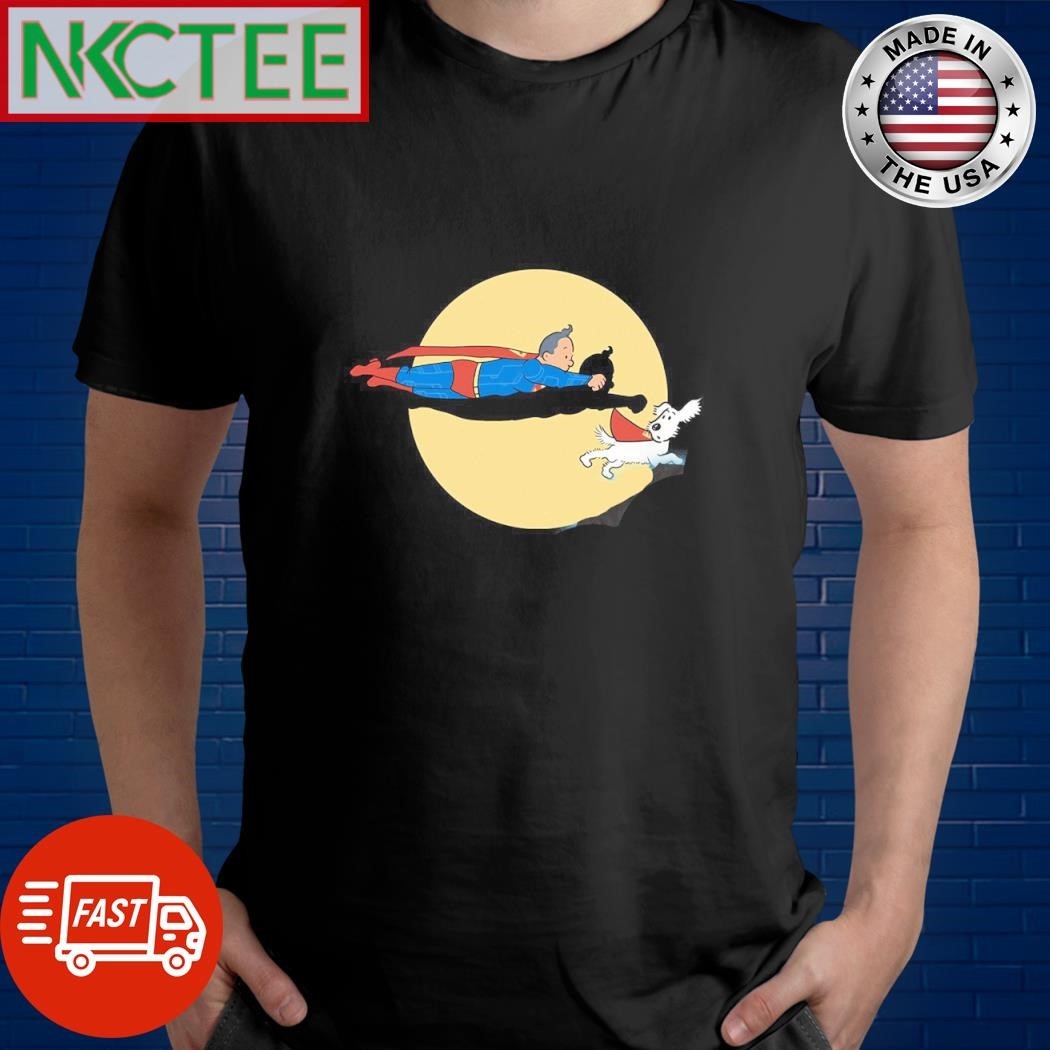 Snoopy Charlie Brown Superman fly shirt