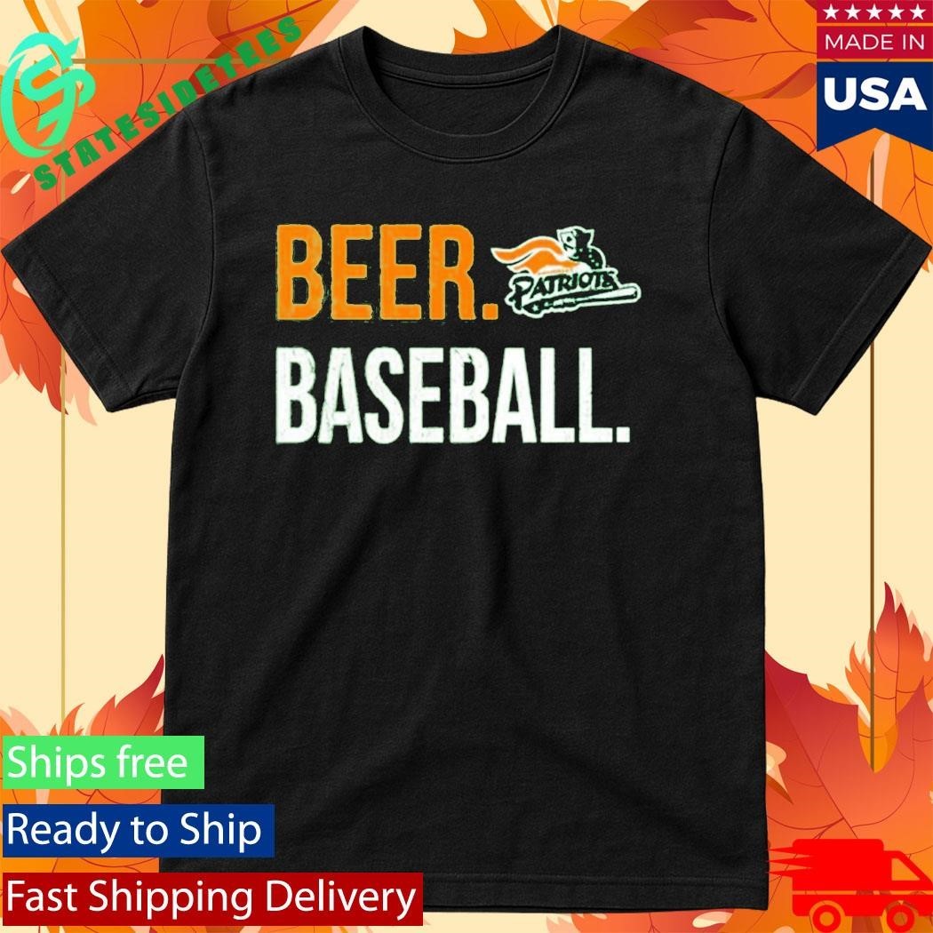 Somerset Patriots Beer and Baseball Green St Pattys Shirt