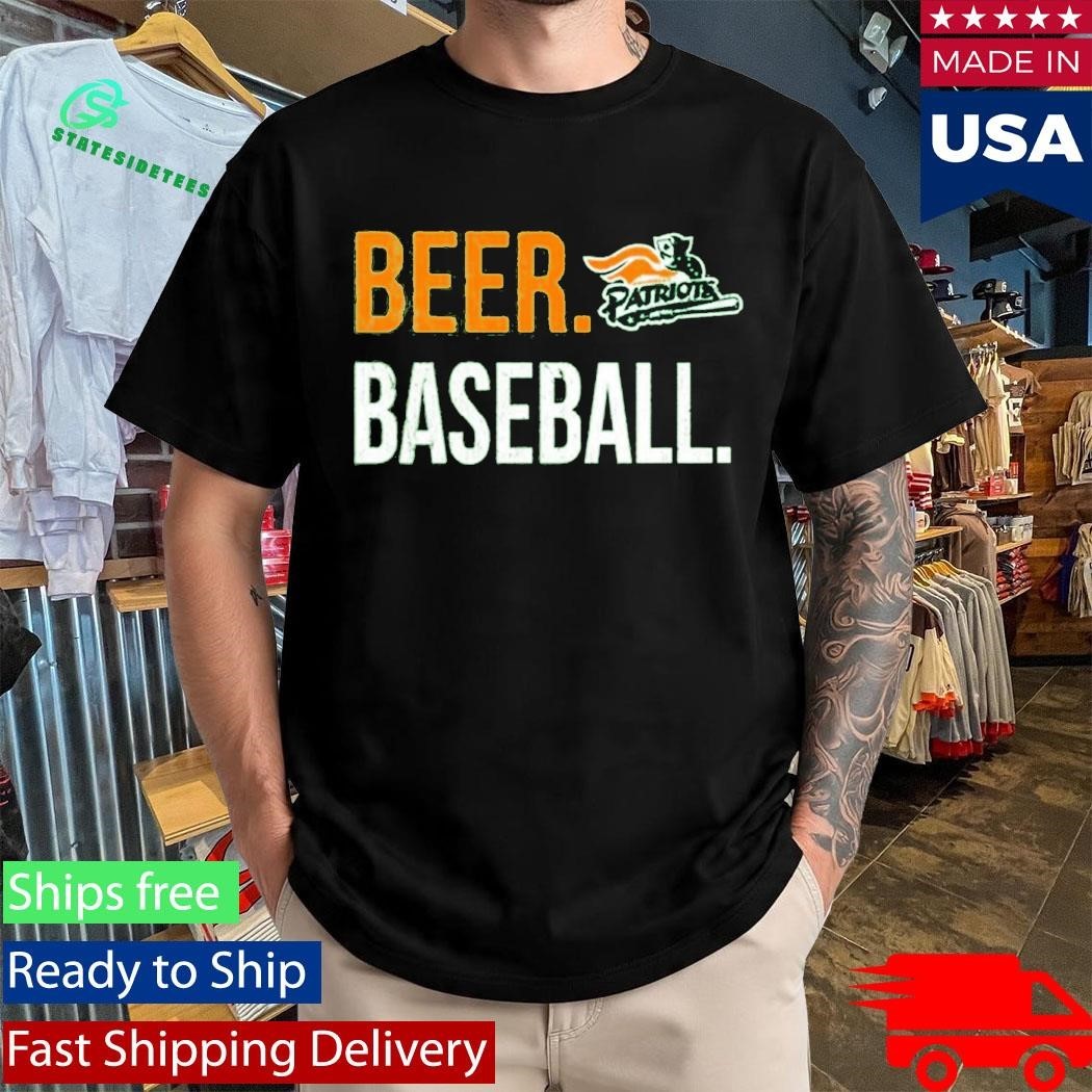 Somerset Patriots Beer and Baseball Green St Pattys Shirt