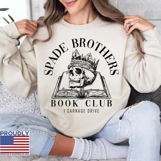 Spade Brothers Book Club Sweatshirt,Dark Romance Hoodie,Booktok Shirt,LORDS Shirt,Barrington University Shirt,Book Club Shirt,Carnage,C721
