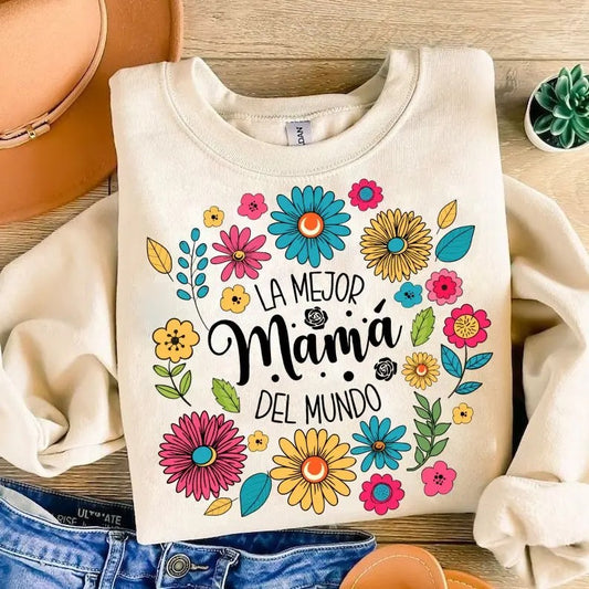 Spanish Mothers Day Shirt , Retro Madre Shirt , Floral Mama , Mothers Day , Mama Shirt , Retro Mama Shirt