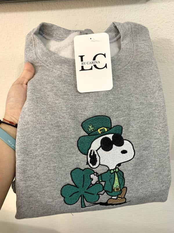 St. Patrick's Day Embroidered Sweatshirt - Lucky Apparel - Custom Irish Jumper - St Patricks Day