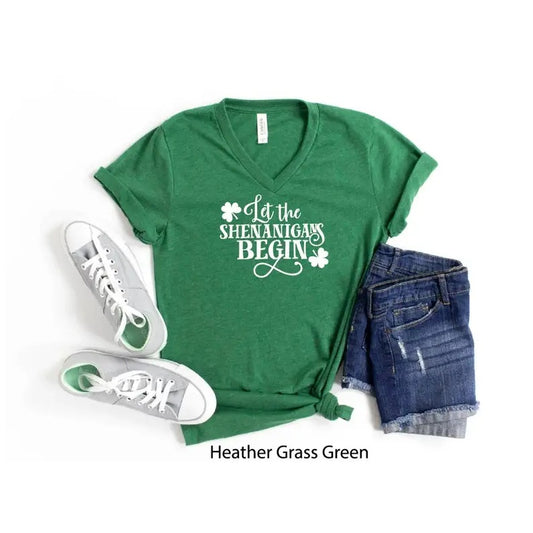 St Patrick's Day Let the Shenanigans Begin Sweatshirt, Hoodie, T-Shirt