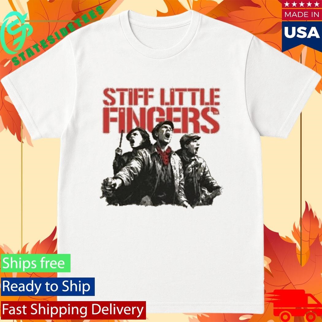 Stiff Little Fingers Raise Your Voice Ecru Tour Sand T-Shirt