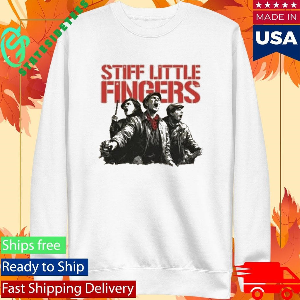 Stiff Little Fingers Raise Your Voice Ecru Tour Sand T-Shirt
