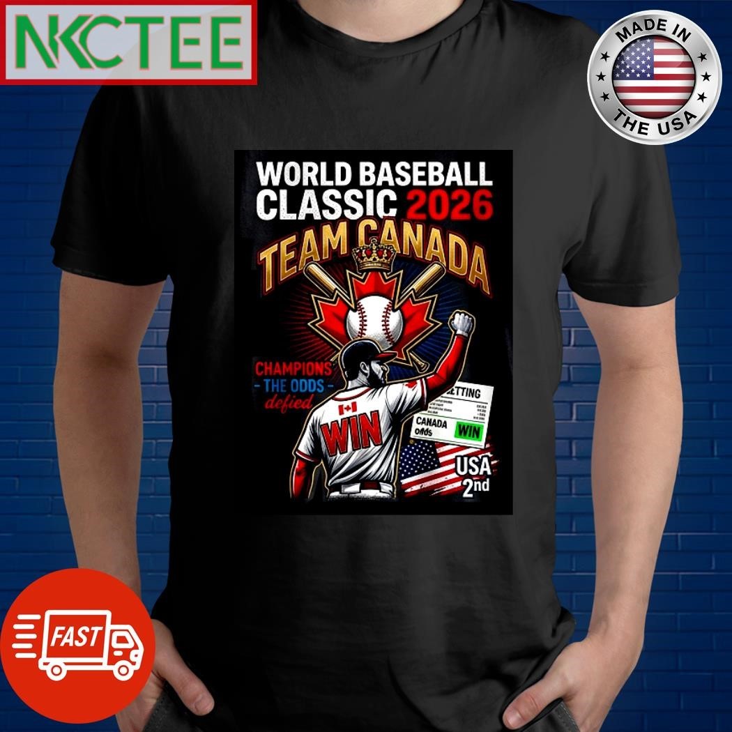 Streetwear World Baseball Classic 2026 T-Shirt – Team Canada vs USA Edition – Nkctees