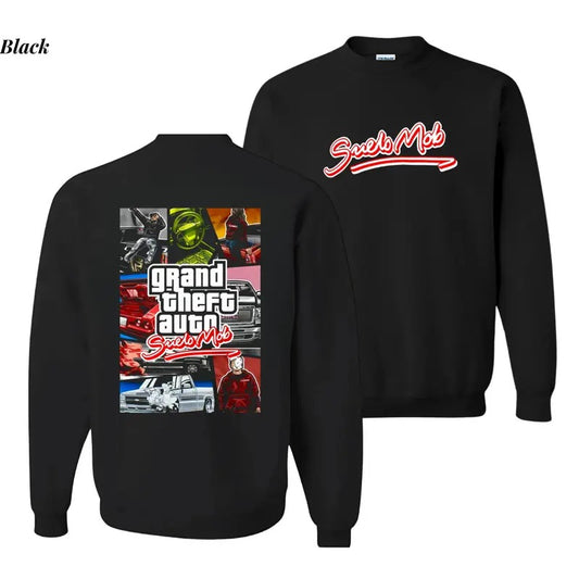 SueloMob GTA Sweatshirt, GTA Shirt, Gaming and Pickup Truck Sweatshirt, Men's Car Lover Shirt, Automotive Graphic for Car Enthusiasts