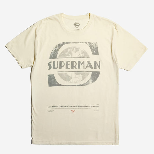 Superman 2025 Movie Globe Symbol Tee