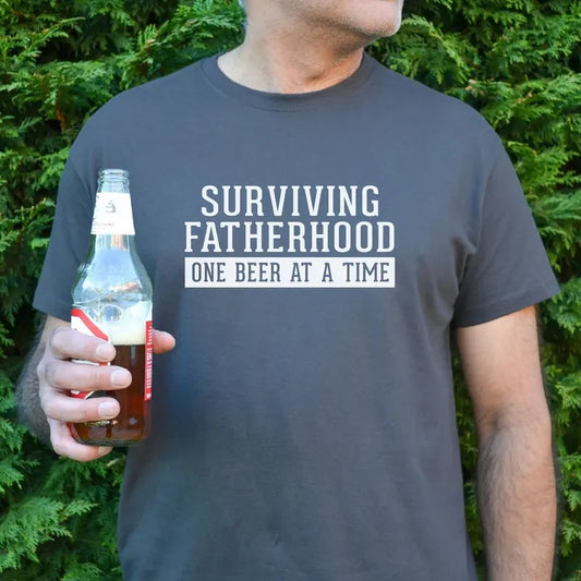 Surviving Fatherhood Men's t shirt, dad t shirt, Father&#39;s day gift, Father&#39;s day t shirt, Dad Beer t-shirt