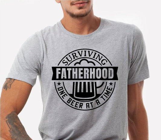 Surviving Fatherhood One Beer At A Time T-shirt Father's Day Shirt Funny Father's Day Gift Gift For Dad Gift For Father's Day TK43GN