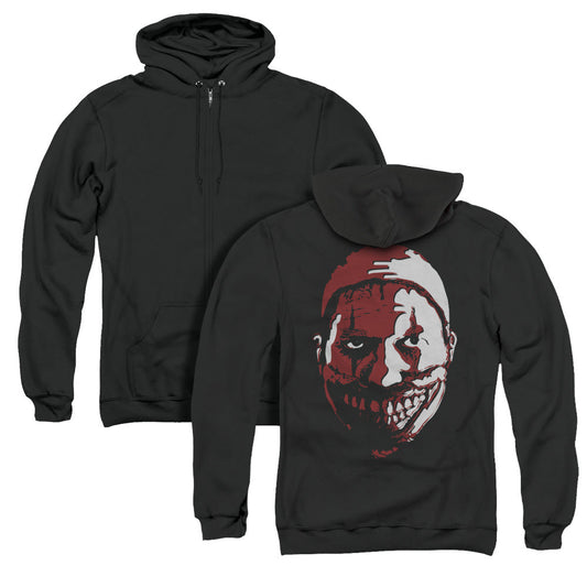American Horror Story The Clown Back Print Zipper Mens Hoodie Black