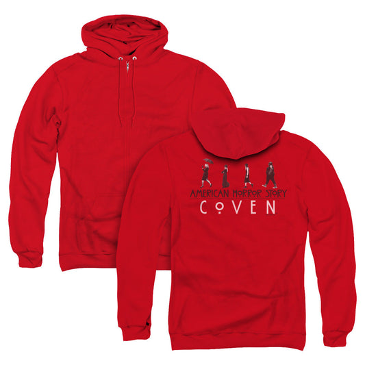 American Horror Story Witch Parade Back Print Zipper Mens Hoodie Red