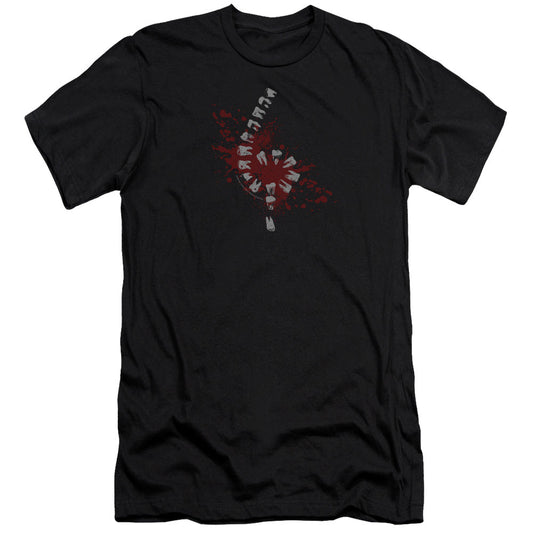 American Horror Story Teeth Premium Bella Canvas Slim Fit Mens T Shirt Black