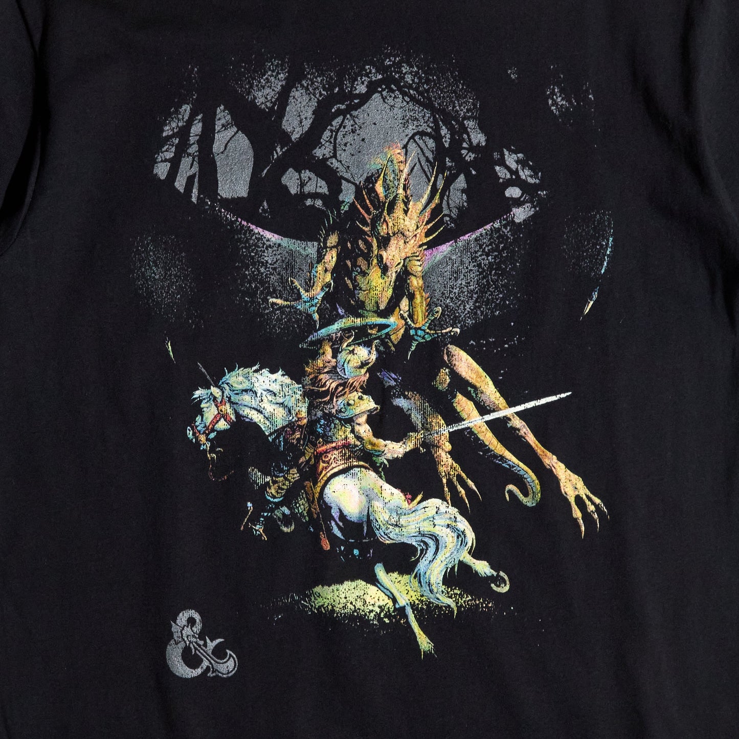 Vintage Expert Rules Gold Dragon Black Tee