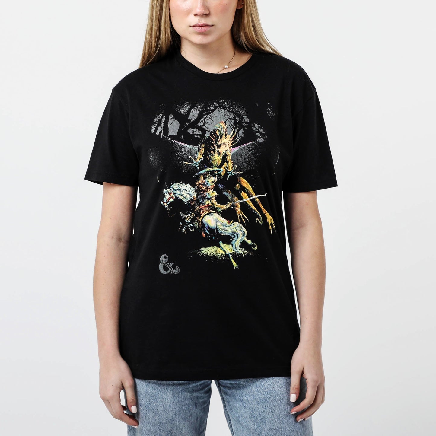 Vintage Expert Rules Gold Dragon Black Tee
