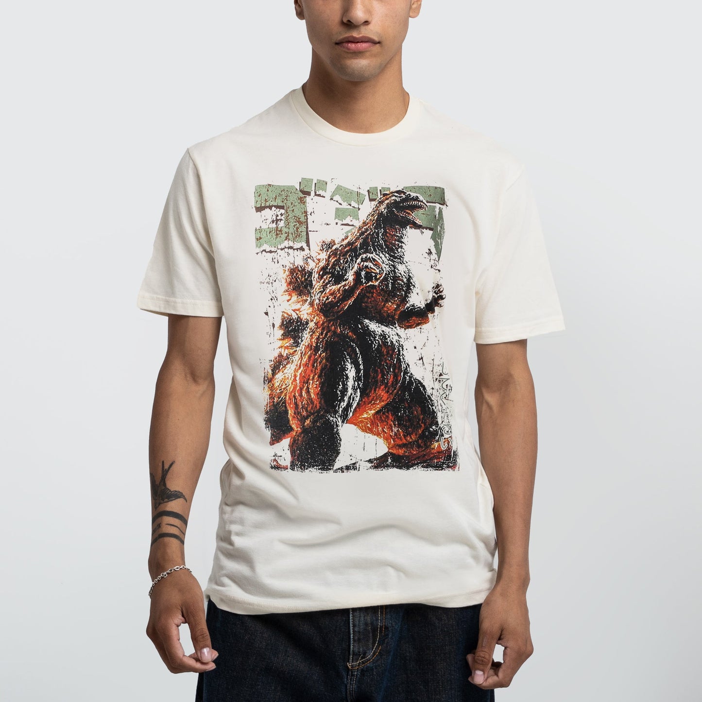 Vintage Godzilla Rising Natural Tee