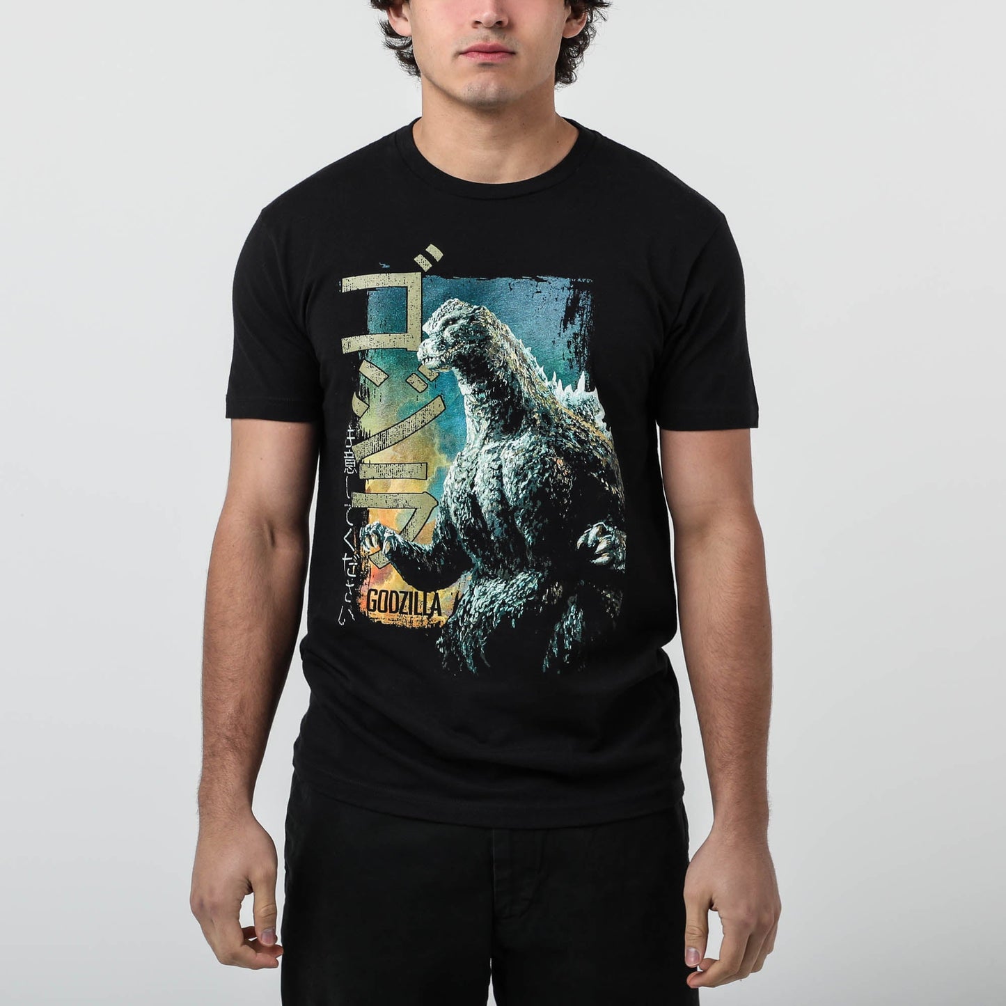 Vintage Beware Godzilla Black Tee