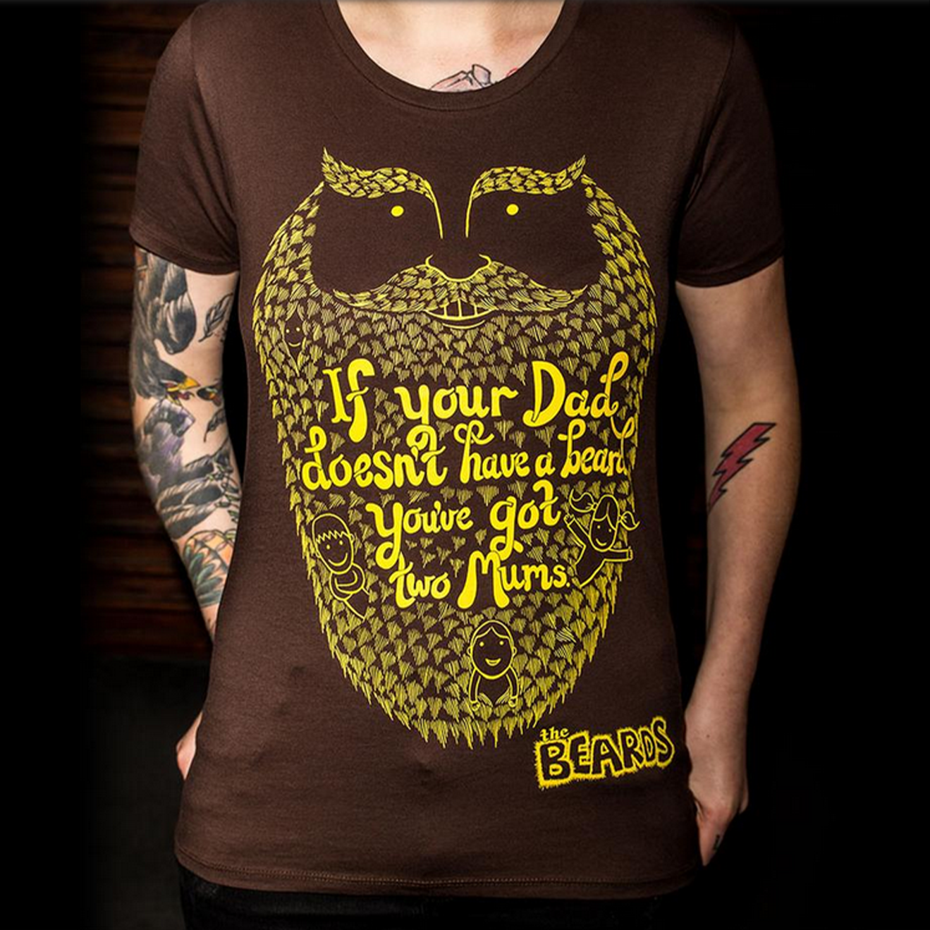 "Two Mums" Brown T-Shirt